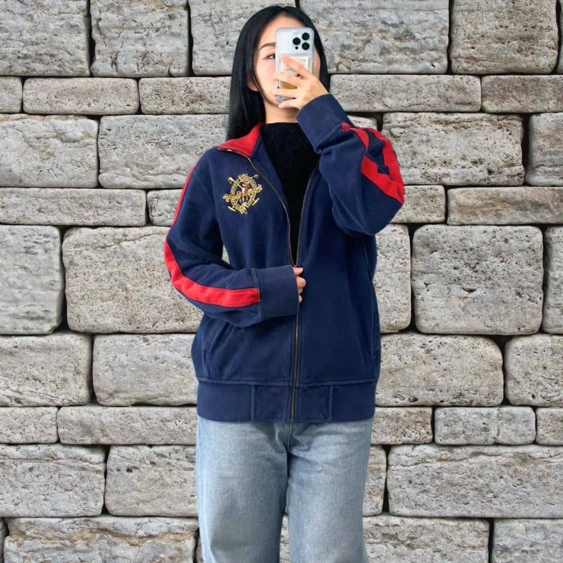 폴로 집업 니트 상품이미지3