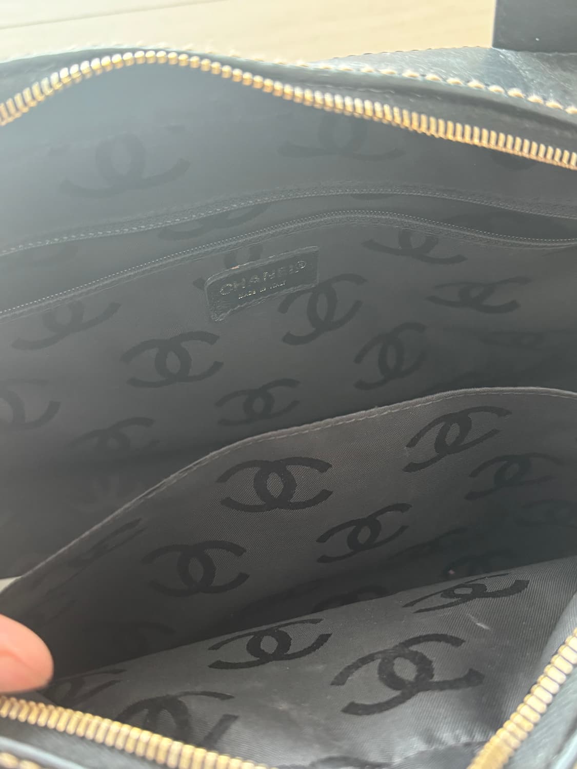 샤넬 와일드 스티치 볼링백 CC로고 빈티지토트백 상품이미지6