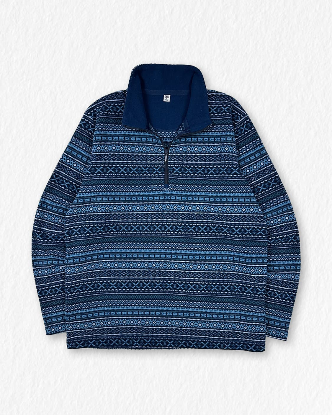 유니클로 노르딕패턴 반집업 상품이미지1