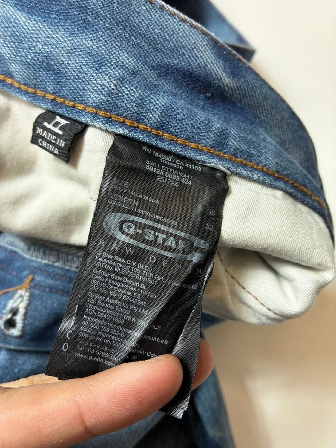 지스타로우 3301 스트레이트 데님 팬츠 PN8254 상품이미지9
