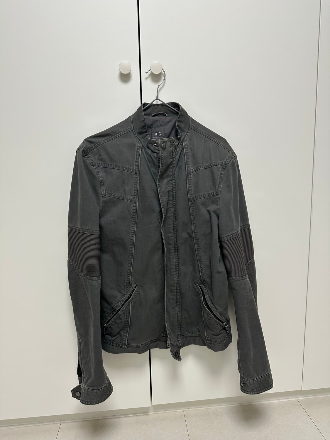 아르마니 익스체인지 그레이 바이커 자켓 상품이미지1