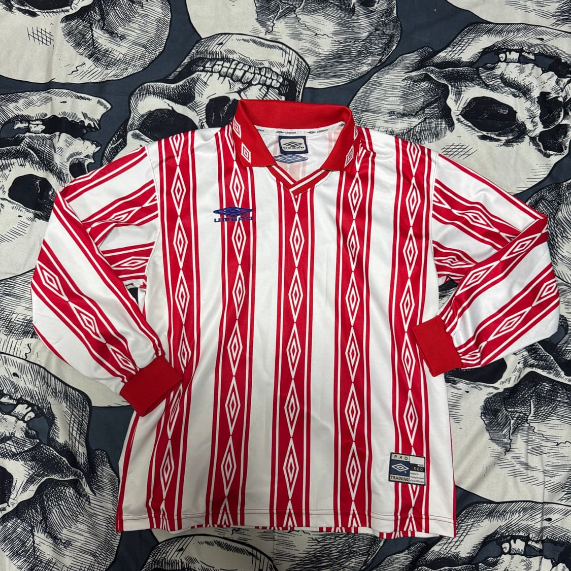 90s 엄브로 올드 트레이닝 긴팔져지 100사이즈 상품이미지1