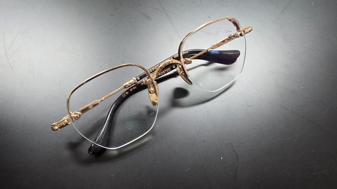 크롬하츠 프로스티드 블랙 골드 안경 상품이미지2