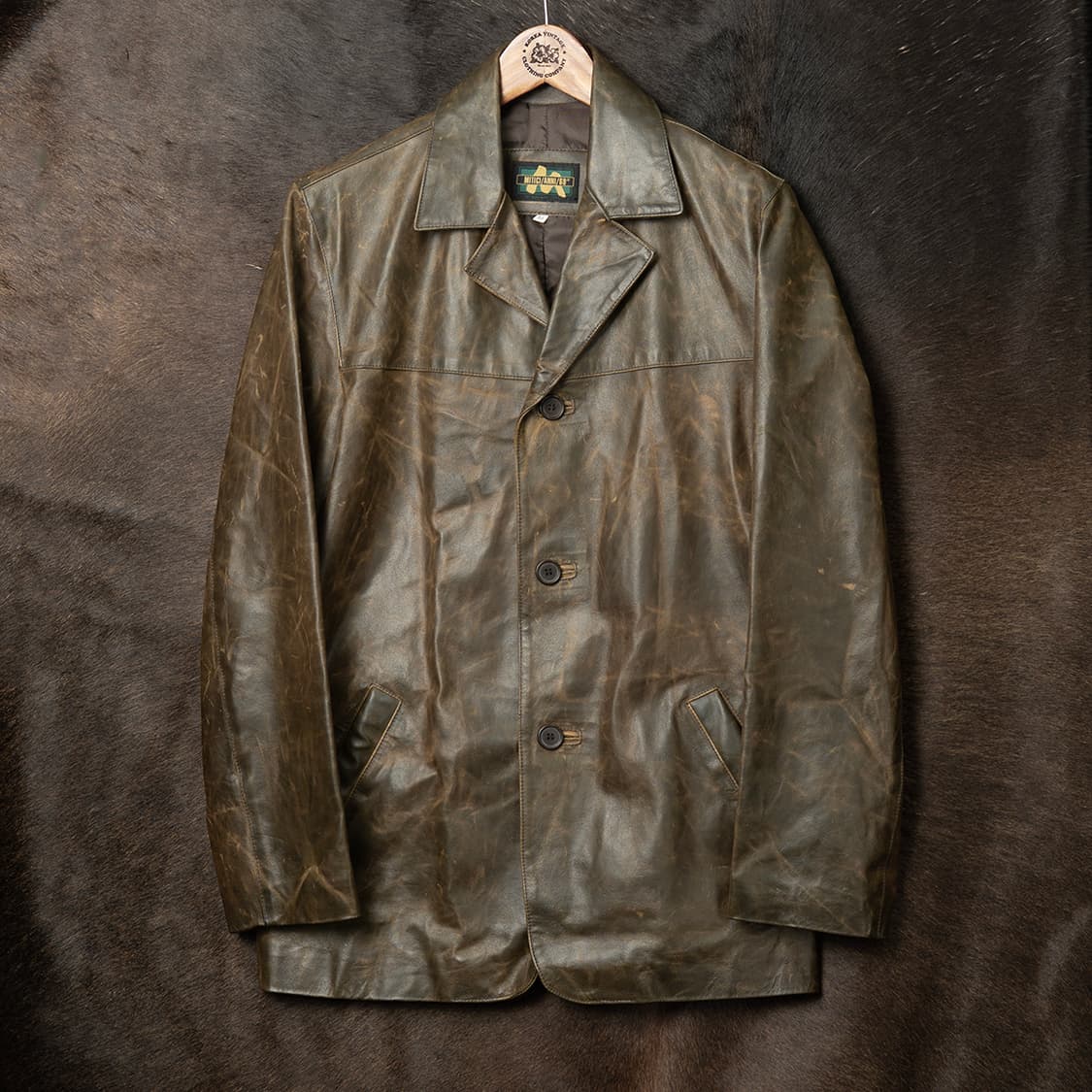 [100] 70s MITICI ANNI 60 이태리 메이드 레더하프코트  상품이미지1