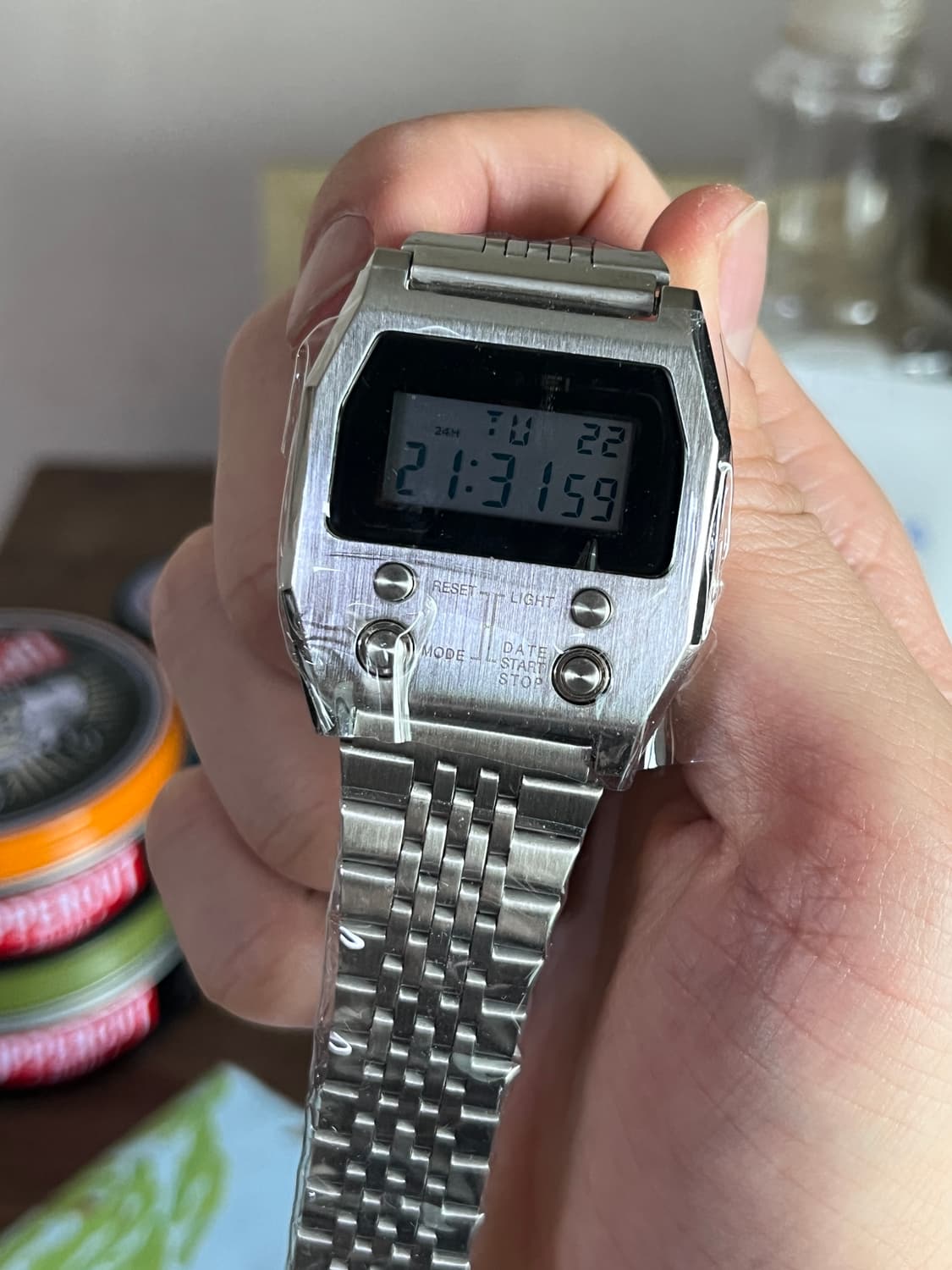 [빈티지 아카이브] 카시오 스타일 체인 시계 / onesize 상품이미지1