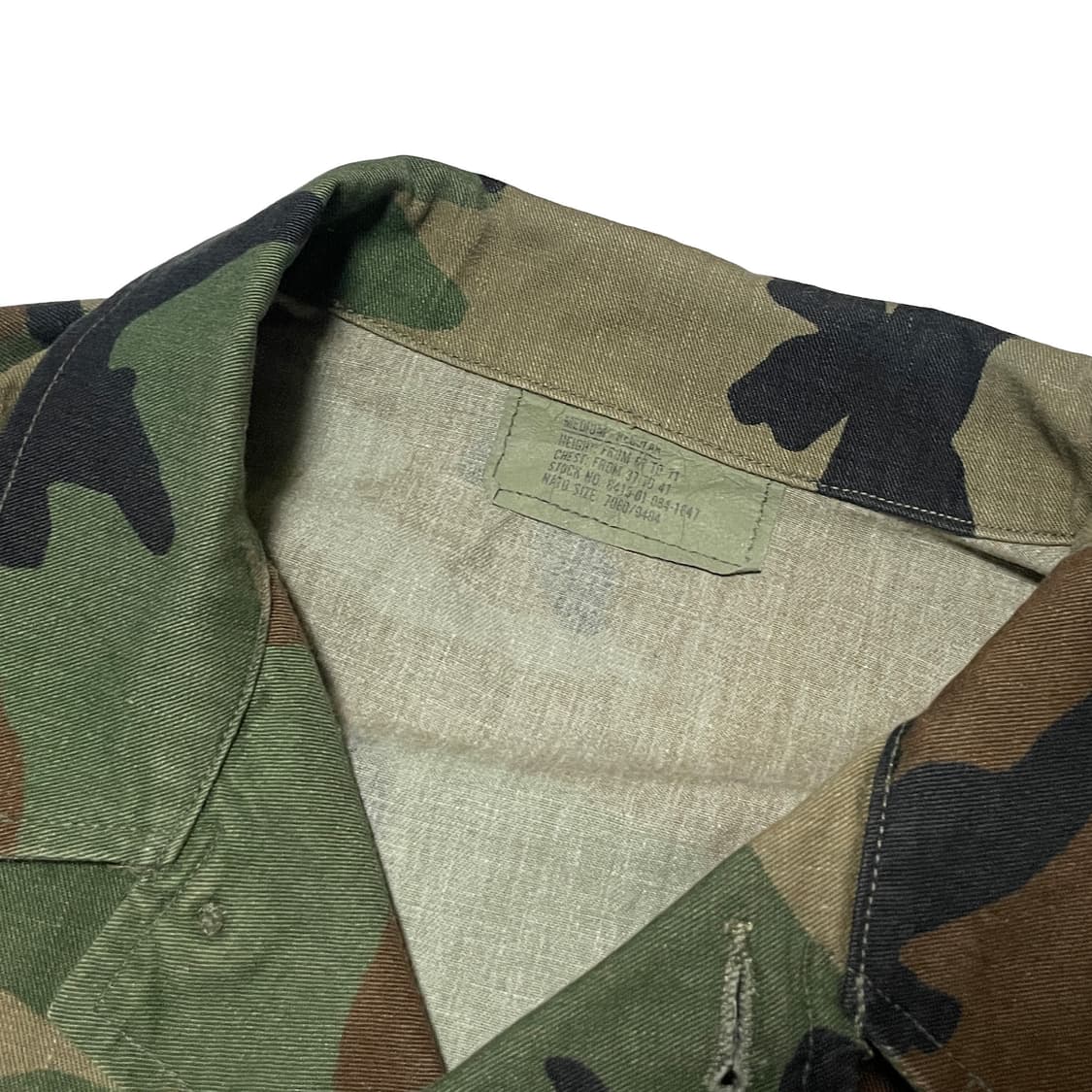 US ARMY Terry Manufacturing 카모 퍼티그 자켓 상품이미지5