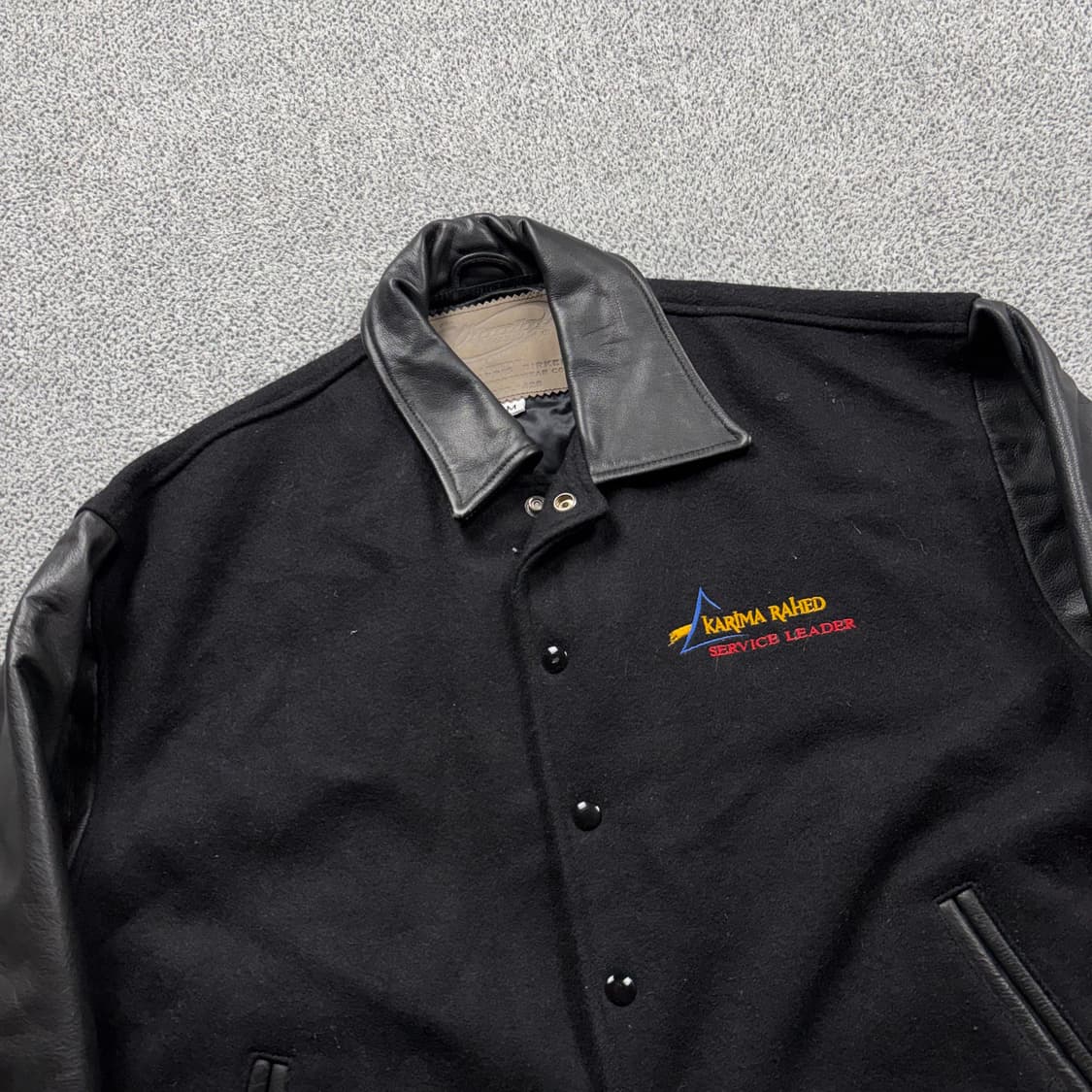 Usa 00s 위닝팀 리얼 레더 자수 바시티 자켓 상품이미지3