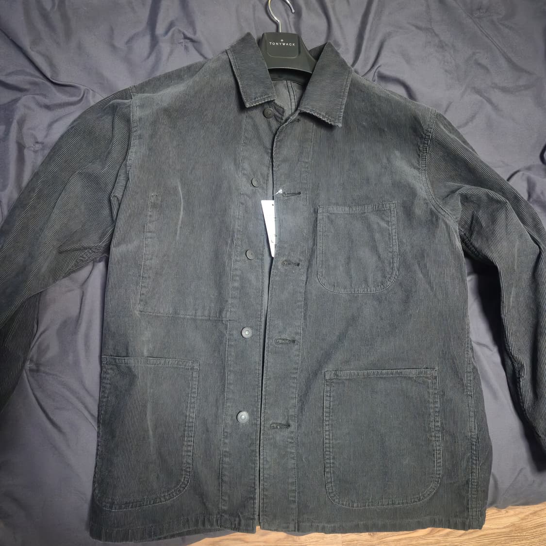 유니클로 코듀로이 재킷 L 사이즈 다크 그레이 상품이미지1