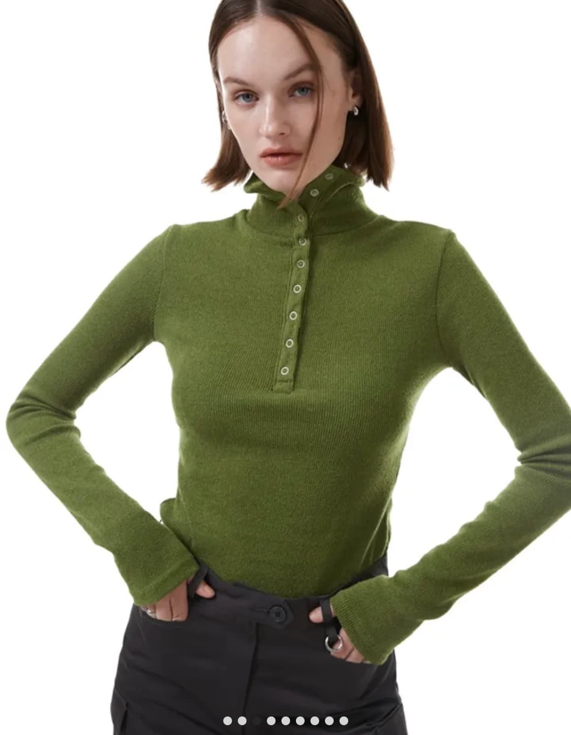 빈티지 카라 버튼 폴라티 상품이미지1