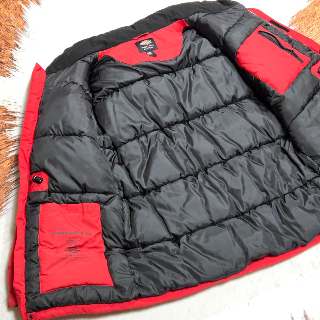 디키즈 레드 패딩 점퍼 상품이미지7
