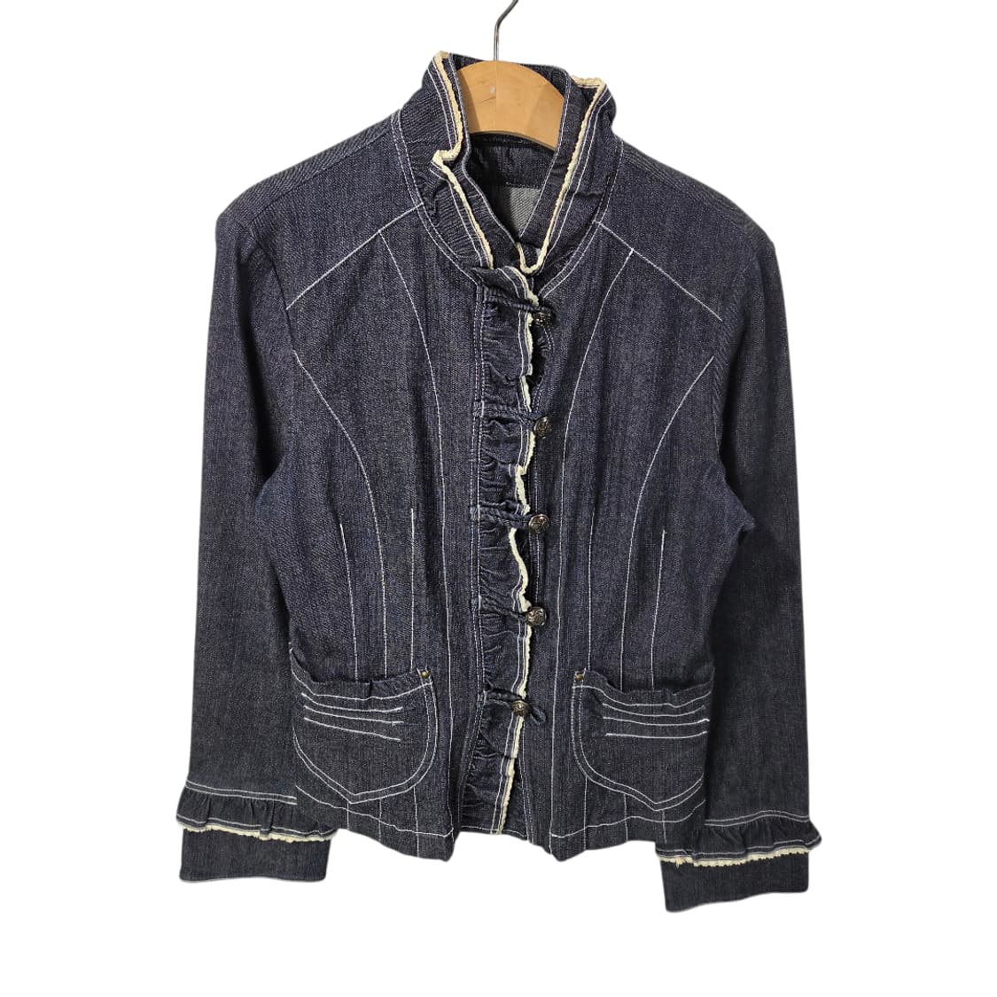 [Claire Durant] 빈티지 프릴 데님자켓 상품이미지1