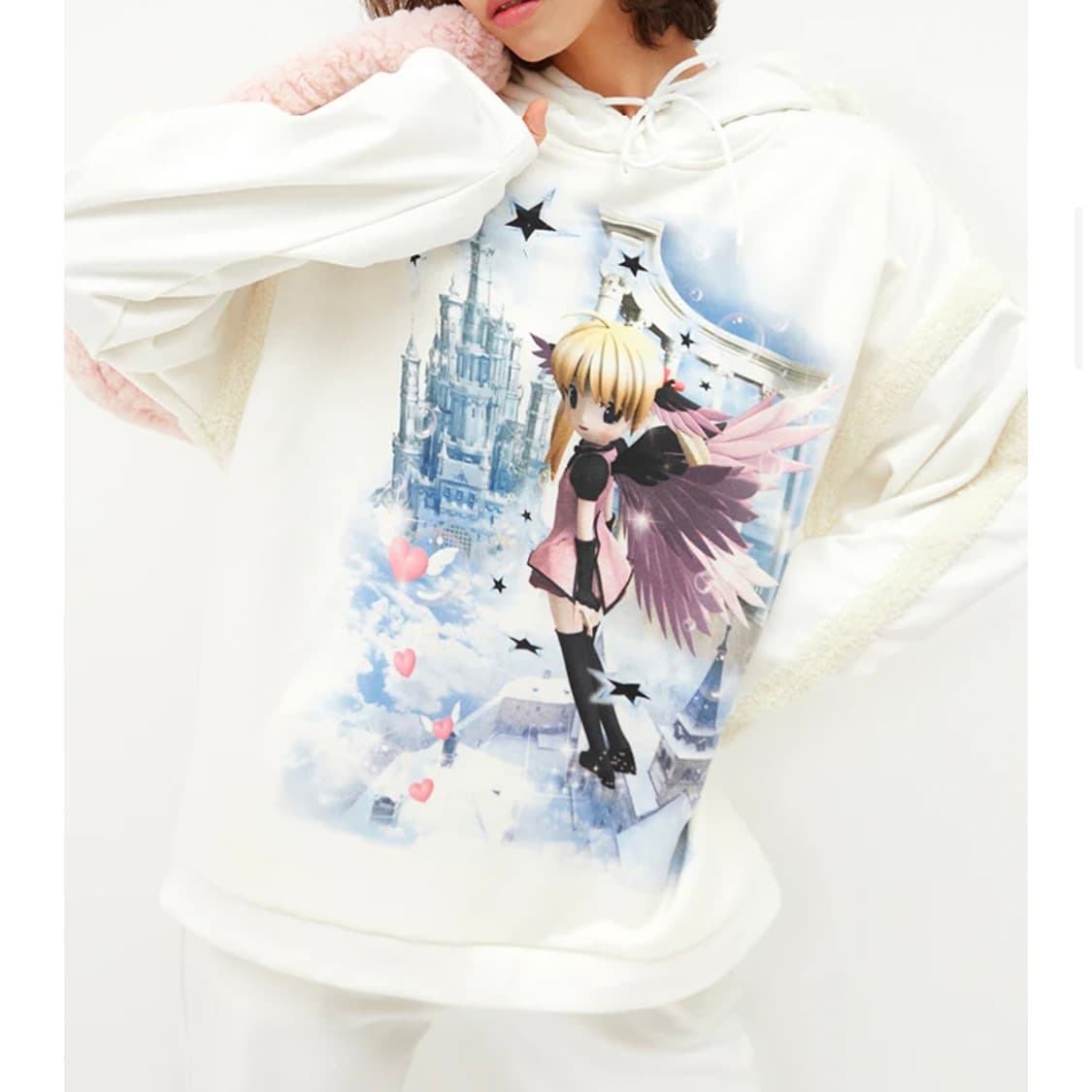 CFIERCE 씨피어스 날개 후드 후드티 사이버코어 서브컬쳐 브랜드 상품이미지3