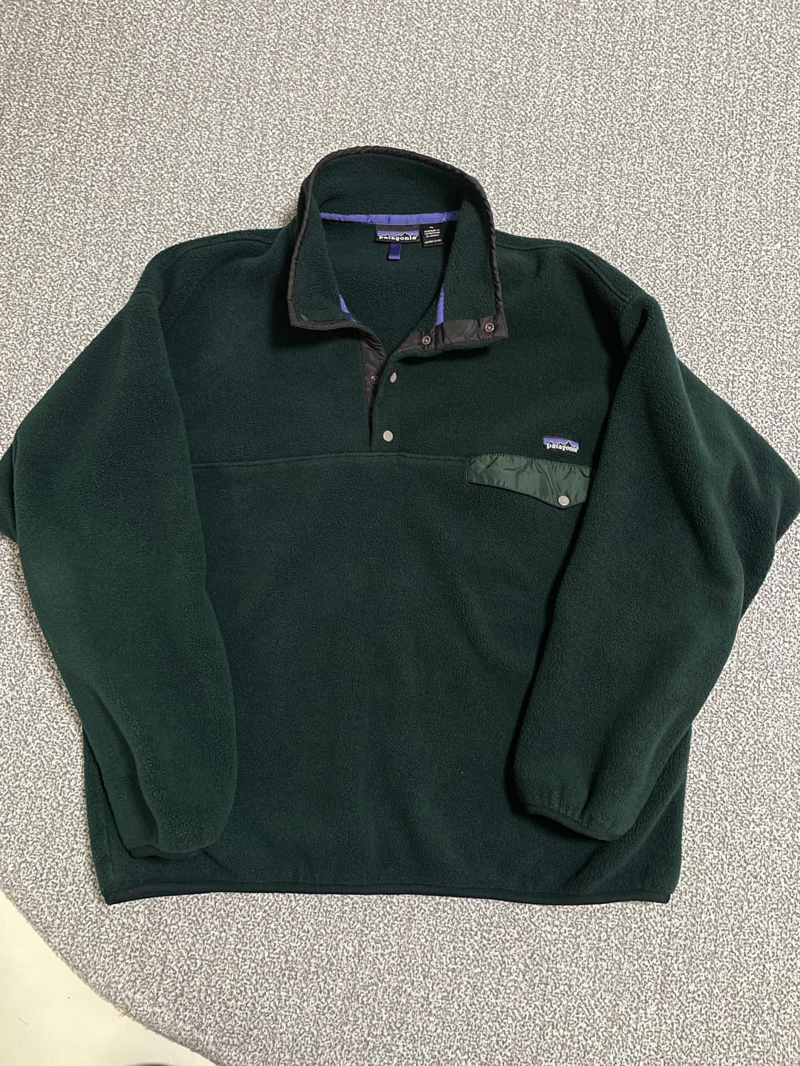 [XL] 90s 파타고니아 신칠라 다크 그린 플리스 풀오버 상품이미지1