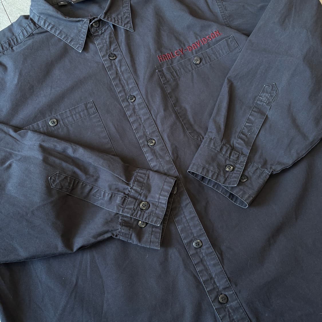 할리데이비슨 정푼 블랙 셔츠 상품이미지8