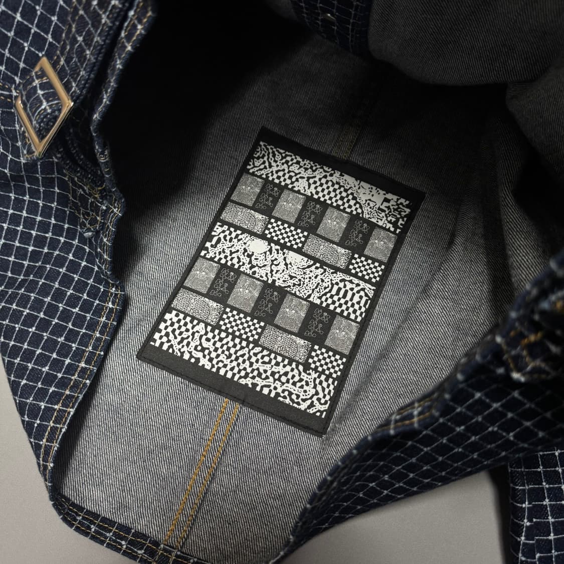 카브엠트(CAV EMPT) 24ss 인디고블루 패턴 컨트롤 데님 자켓 상품이미지7