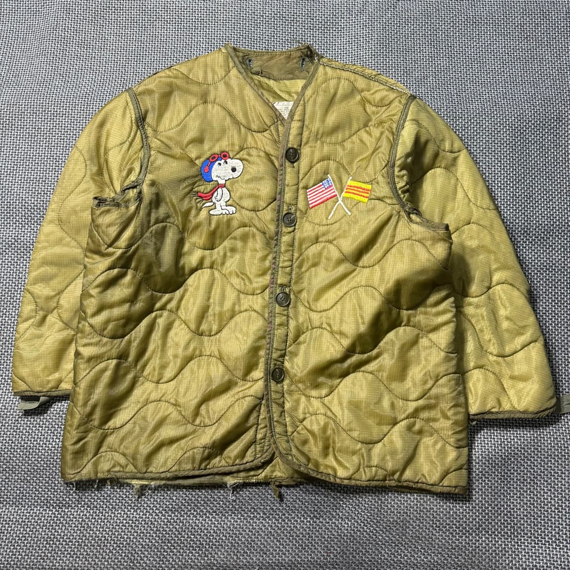 빈티지 m65 스누피 밀리터리 라이너 (L) old_8380 상품이미지2