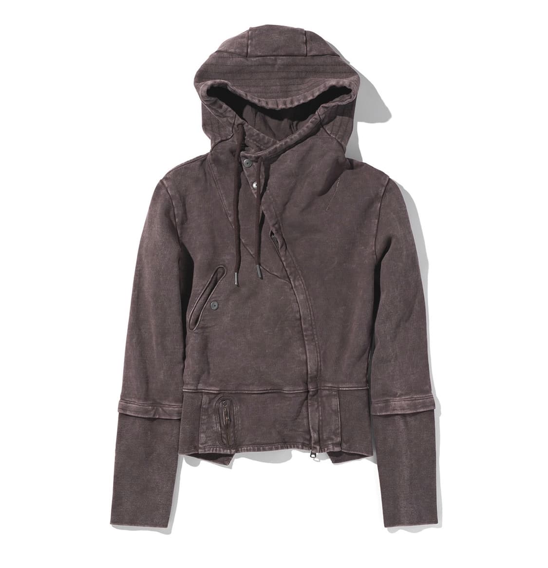 (m) 미스치프 후드 집업 퍼플 브라운 상품이미지1