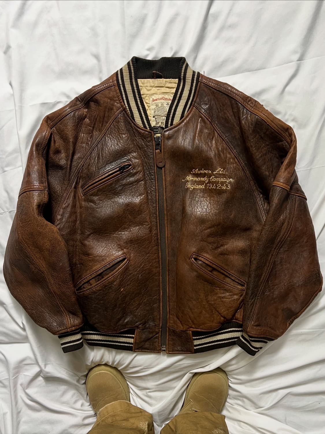 아비렉스 아이콘 가죽자켓 상품이미지2