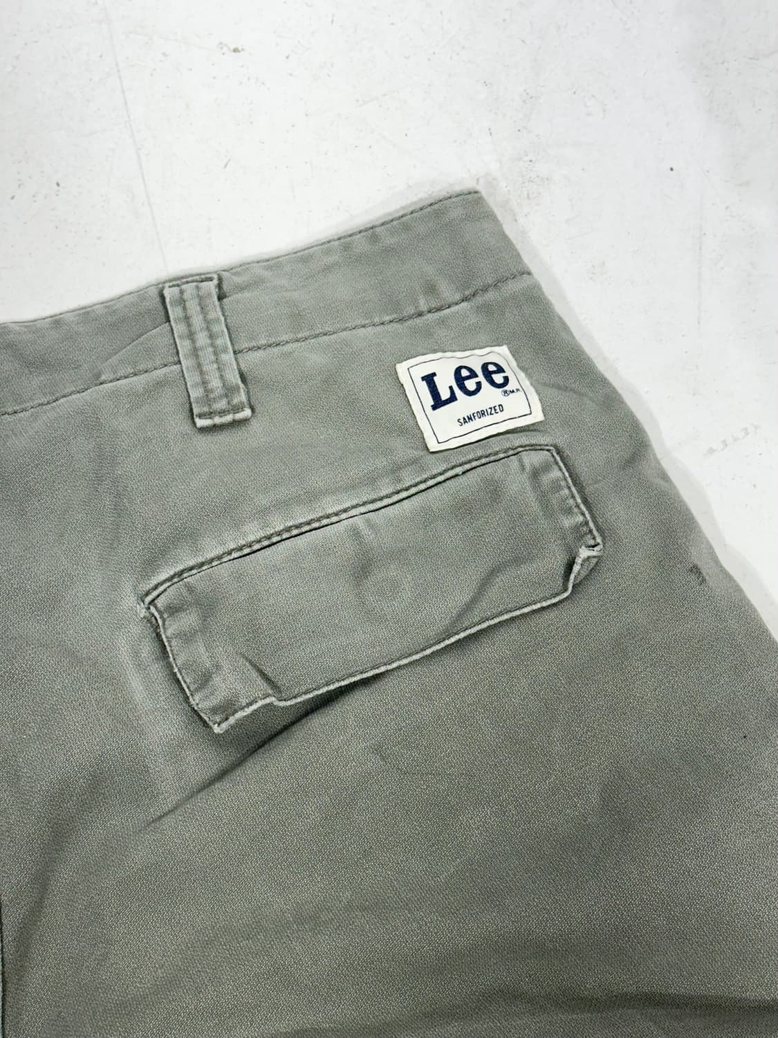 리 카키 와이드 카고 반바지 하프 버뮤다 팬츠  상품이미지6