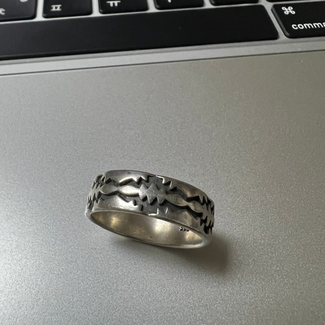 925 silver navajo pattern ring 상품이미지3