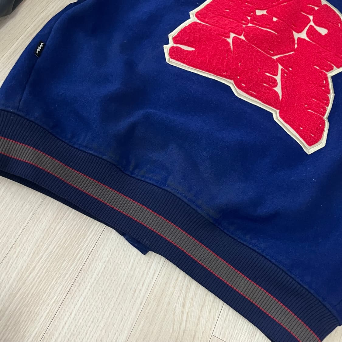 Hooligan Varsity Jacket Navy 상품이미지4