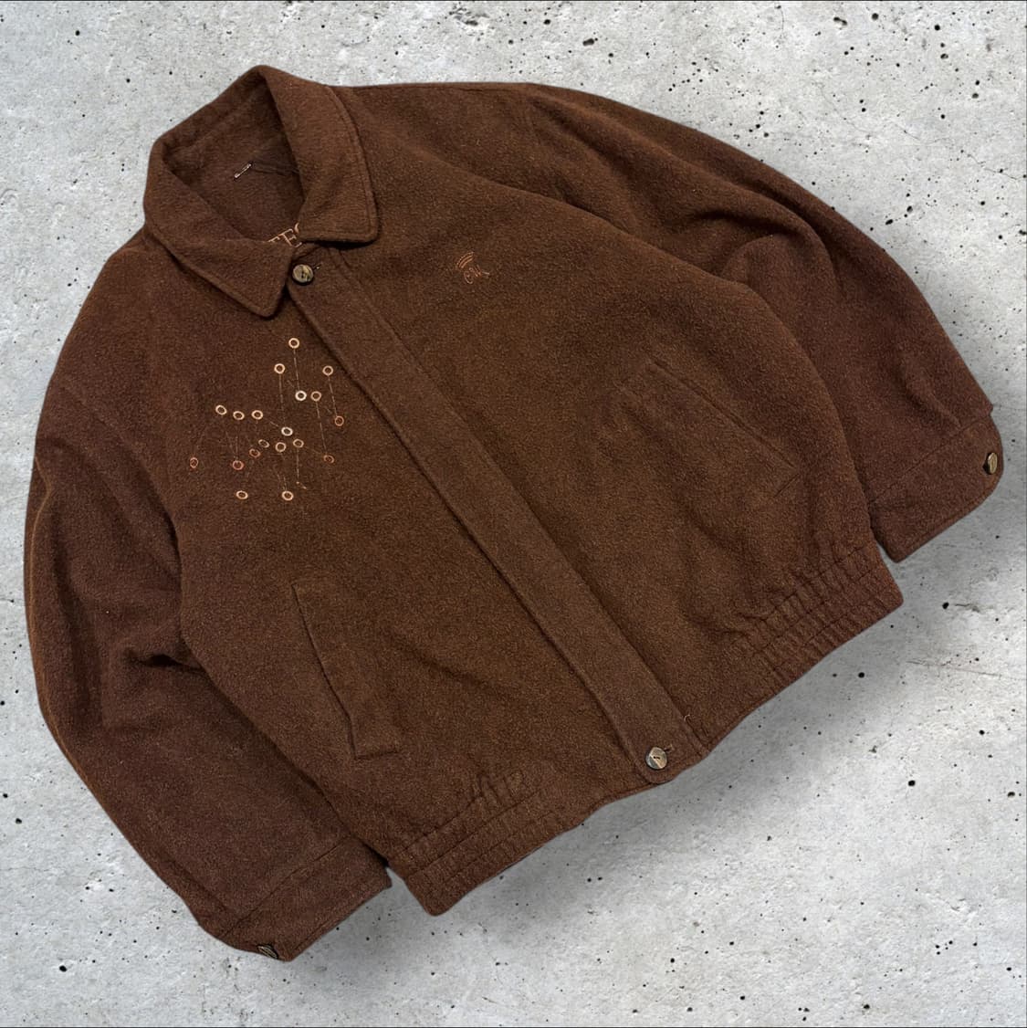 [105] 카운테스마라 브라운 모직 봄버 자켓 B989 상품이미지1