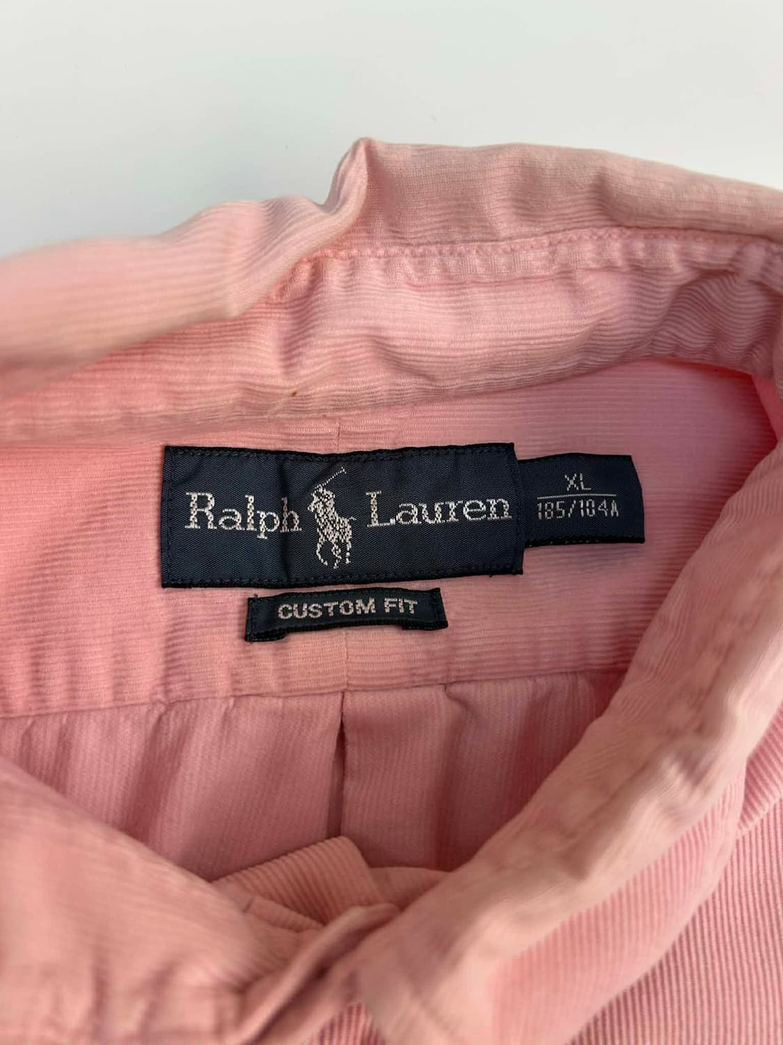 [XL] 폴로 랄프로렌 핑크 코듀로이 커스텀핏 셔츠 상품이미지4