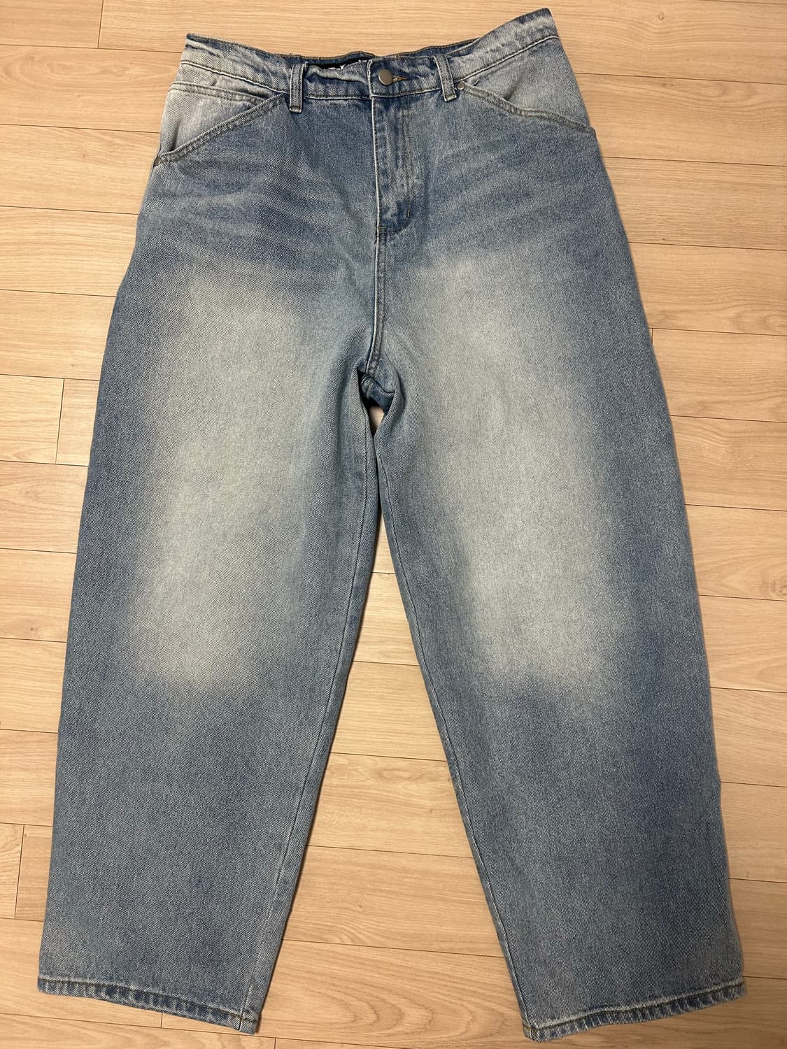 스웨이드 빈티지 블루 데님팬츠 상품이미지3