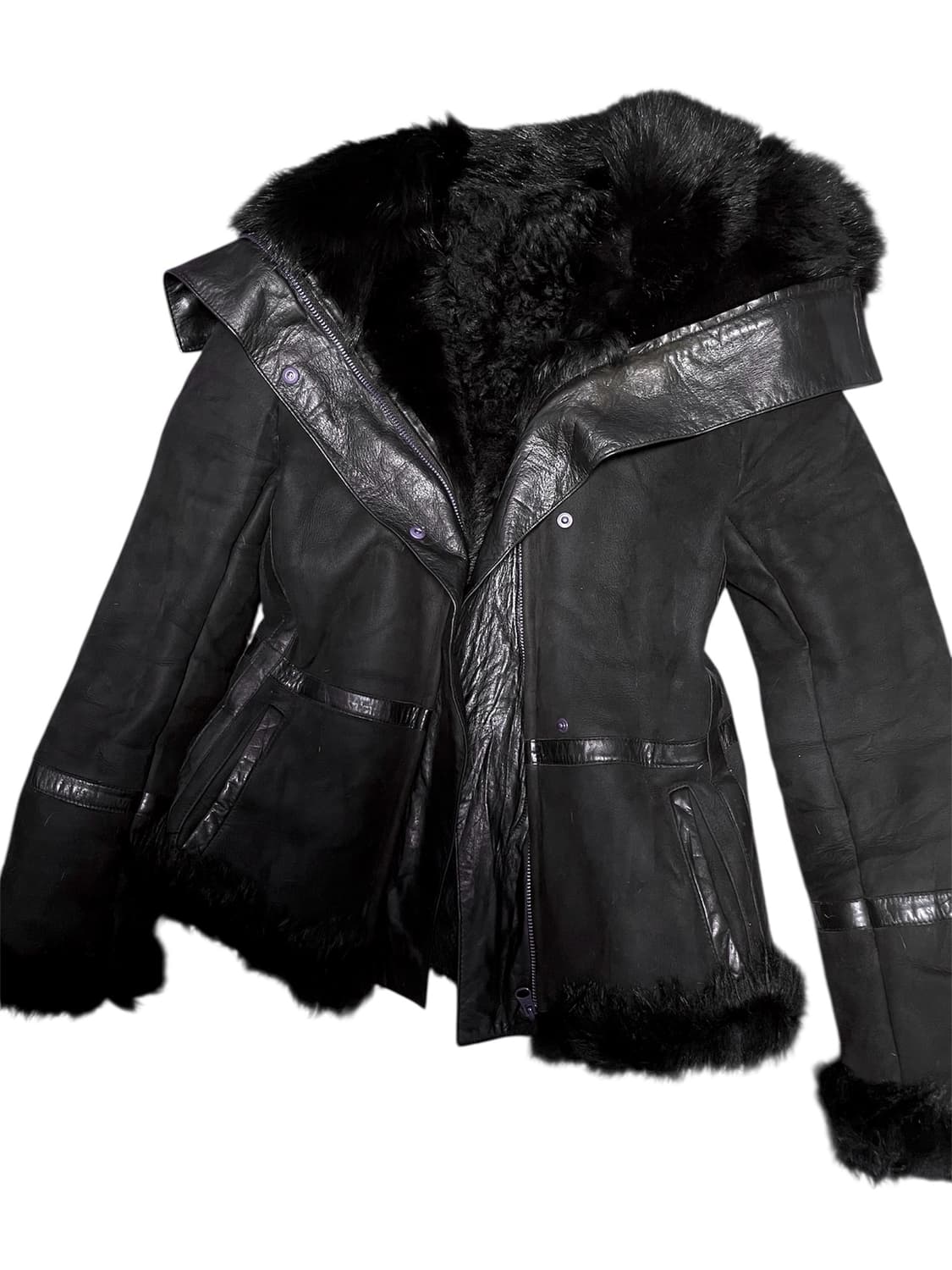 Jpn일본빈티지레더퍼무스탕자켓다크웨어락시크릭오웬스디올하이엔드00s2010 상품이미지9