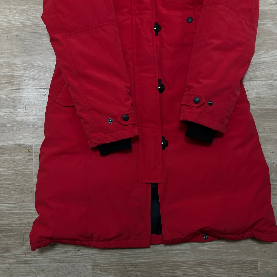 캐나다구스 여성 덕다운 켄싱턴 롱패딩 파카 점퍼 [레드] S/90 상품이미지3