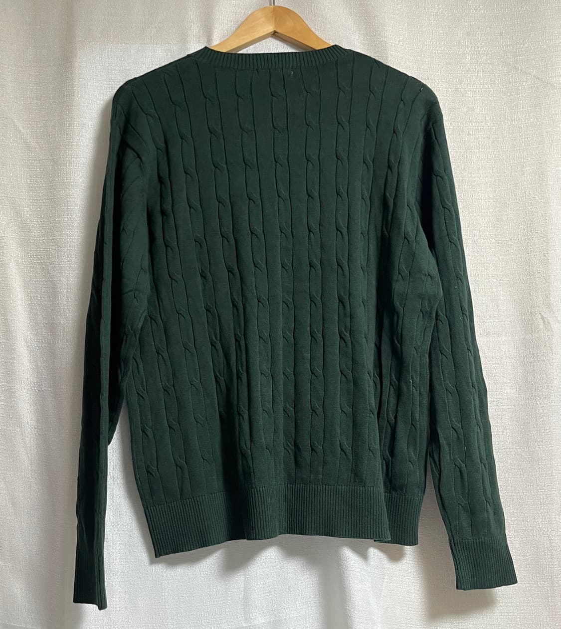 공용 KUJTEN 쿠즈텡 꽈배기 니트 그린 100 상품이미지5