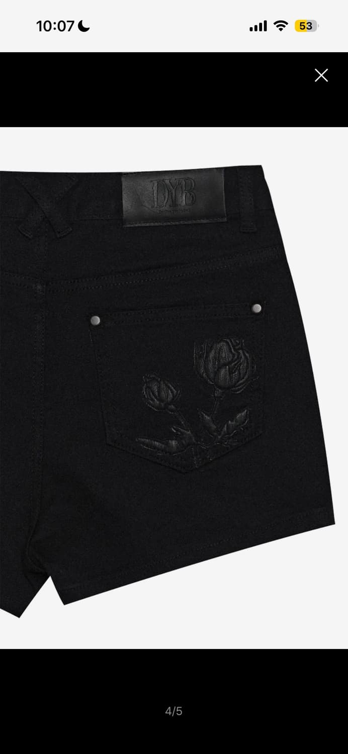 달링유어배드 블랙 로즈 쇼트 팬츠 상품이미지4