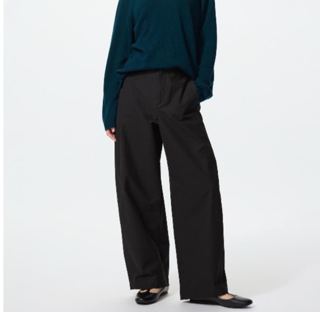 유니클로 저지배럴레그팬츠 [블랙/새상품] 상품이미지1