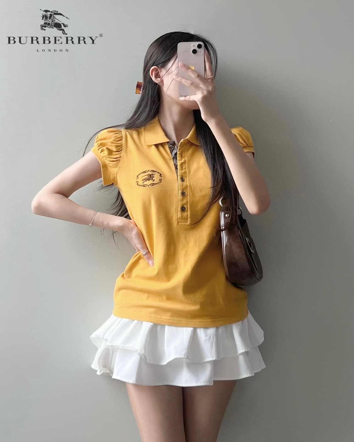 버버리 반팔 카라티 상품이미지3