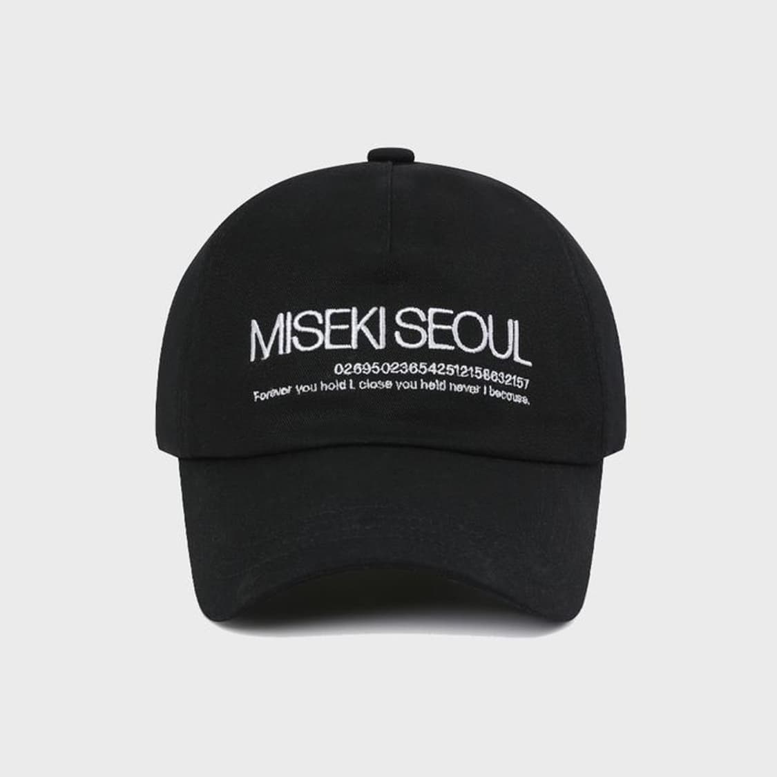 미세키서울 로고 볼캡 블랙 상품이미지1