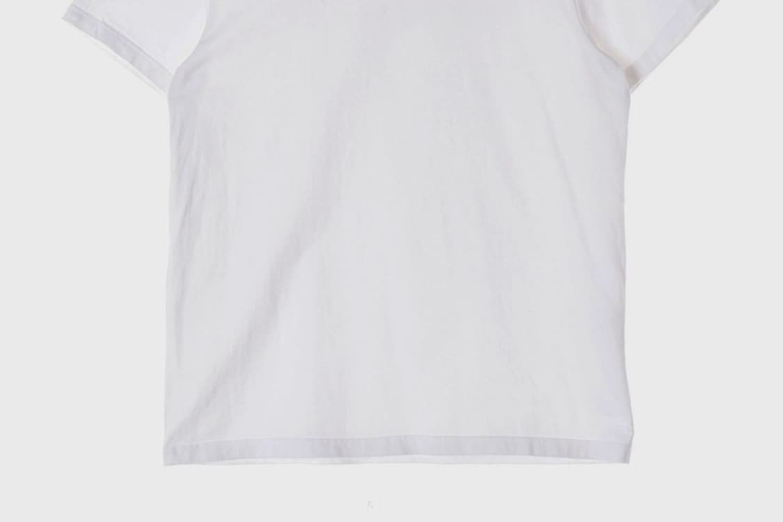 라코스테 화이트 브이넥 슬림핏 반팔티 6 상품이미지4