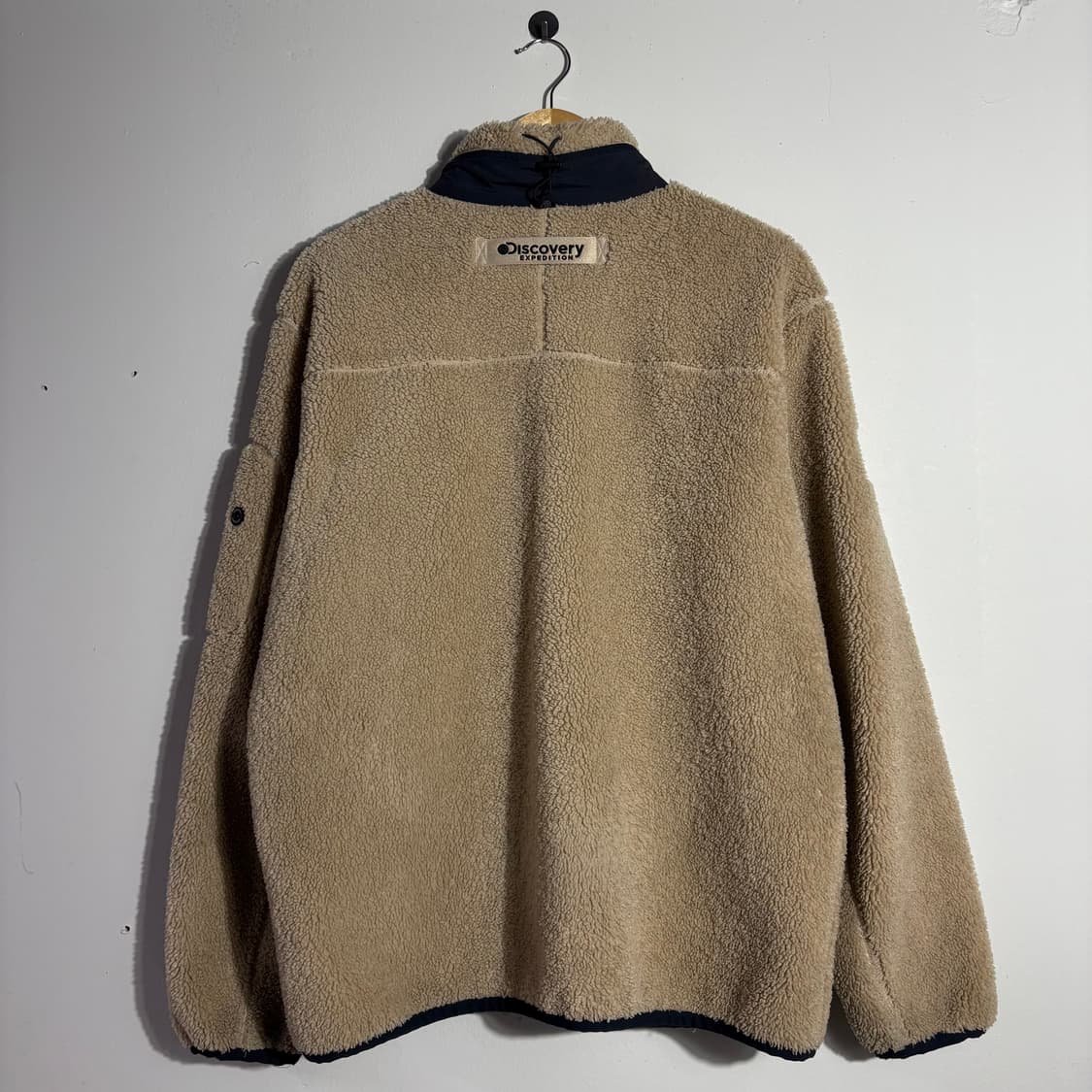 디스커버리 빈티지 베이지 보아 플리스 집업 자켓 (무료배송) 상품이미지2