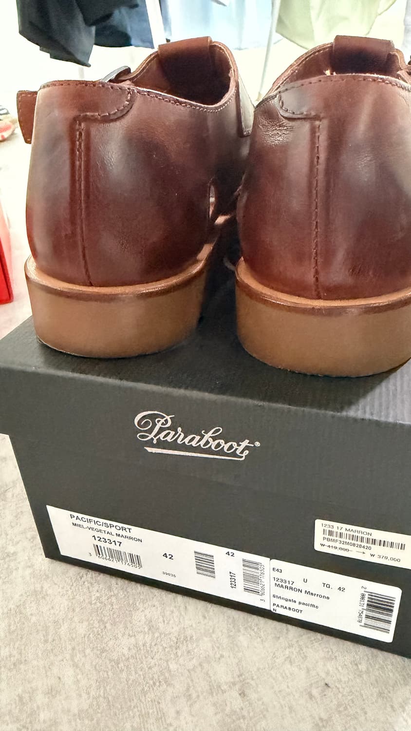 paraboot pacific/파라부트 퍼시픽 마룬 42 상품이미지3