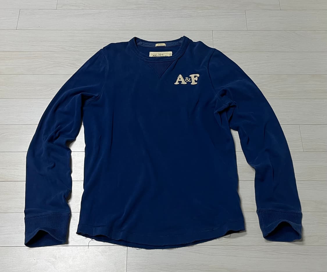 아베크롬비 맨투맨 티 블루M [95-100] 상품이미지2