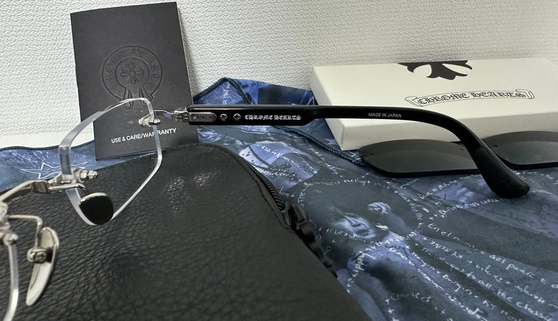 크롬하츠 무테 딥1 블랙 실버 안경 상품이미지8