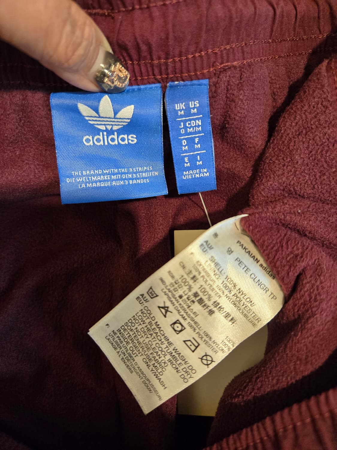 아디다스 우븐 기모바지 트레이닝 바지 하의 M-L 상품이미지8