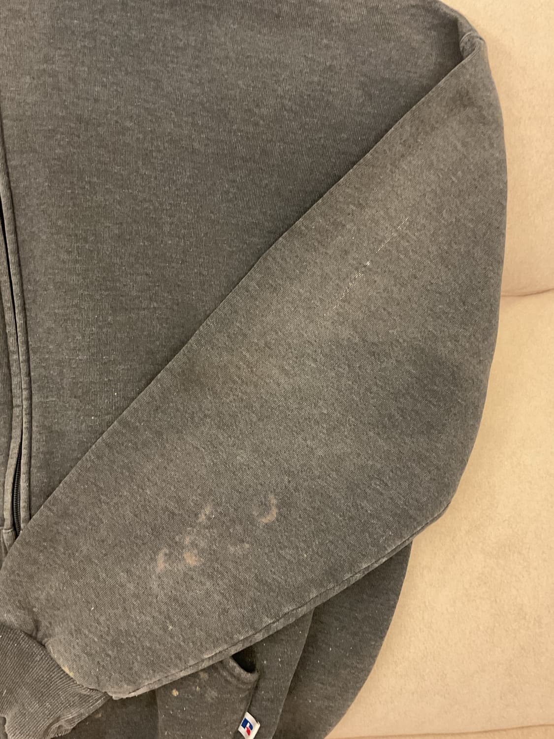 90s russell zip up hoodie 상품이미지5