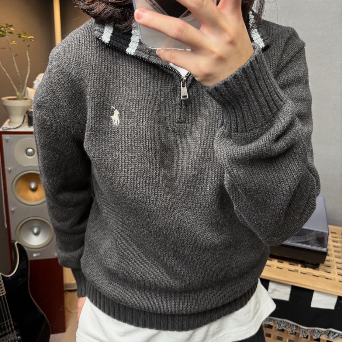 폴로 반집업니트 상품이미지2