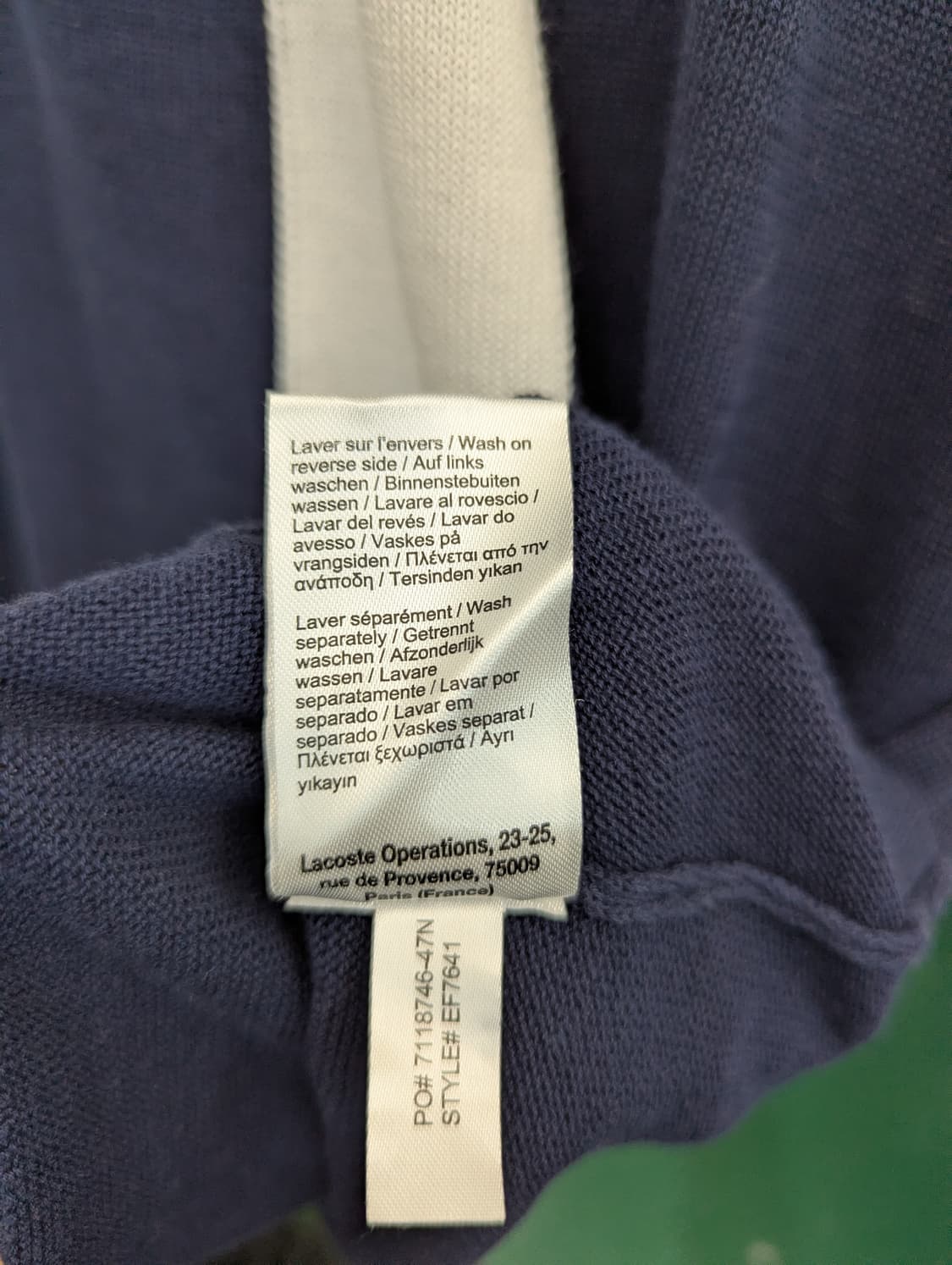 라코스테 네이비 니트 원피스 상품이미지4