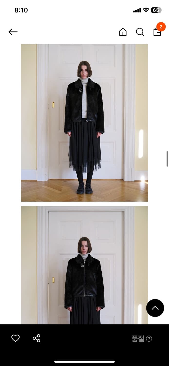 버뮬라 burmula faux fur jacket (black) 상품이미지2