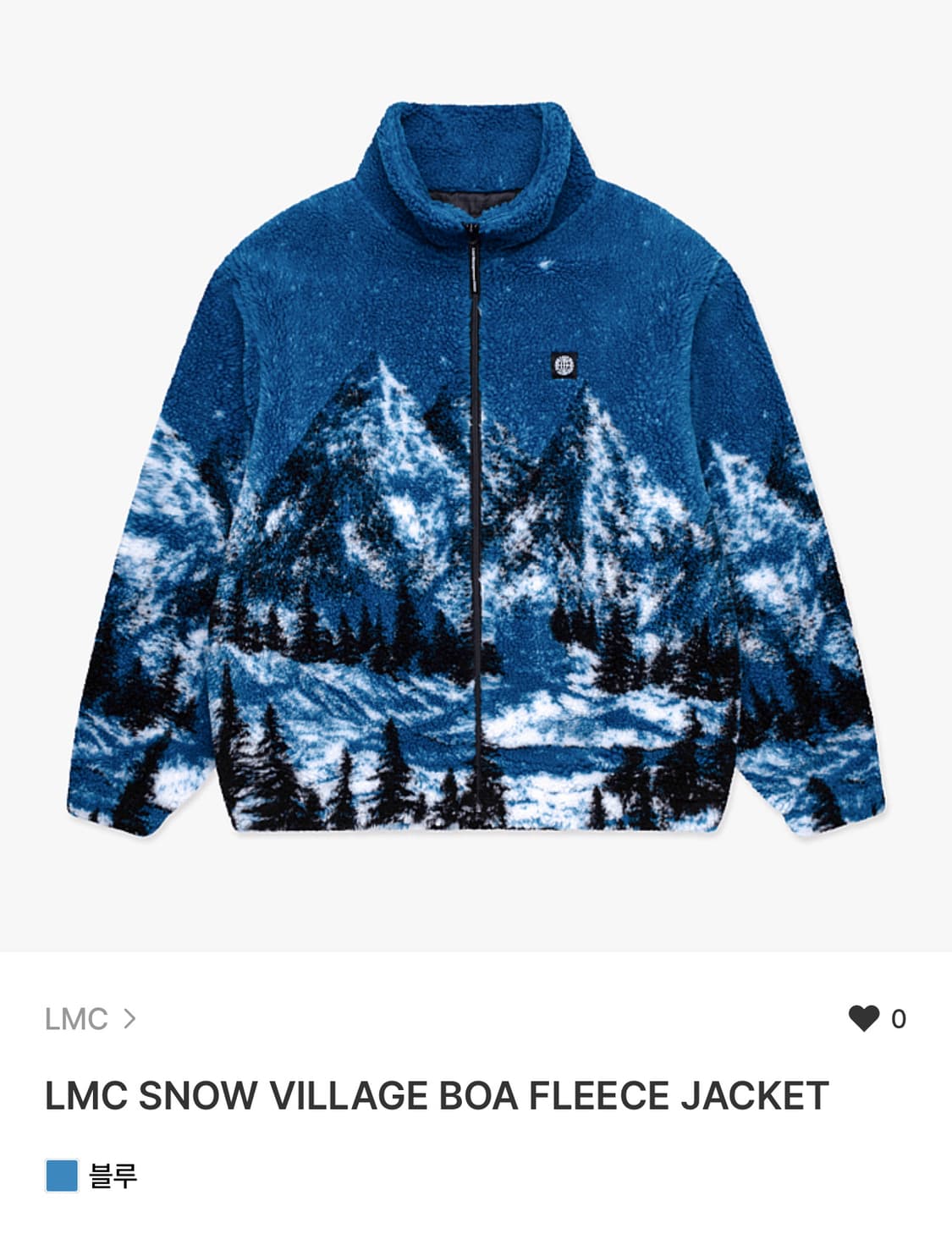LMC 스노우 빌리지 플리스 자켓 L새상품 상품이미지1