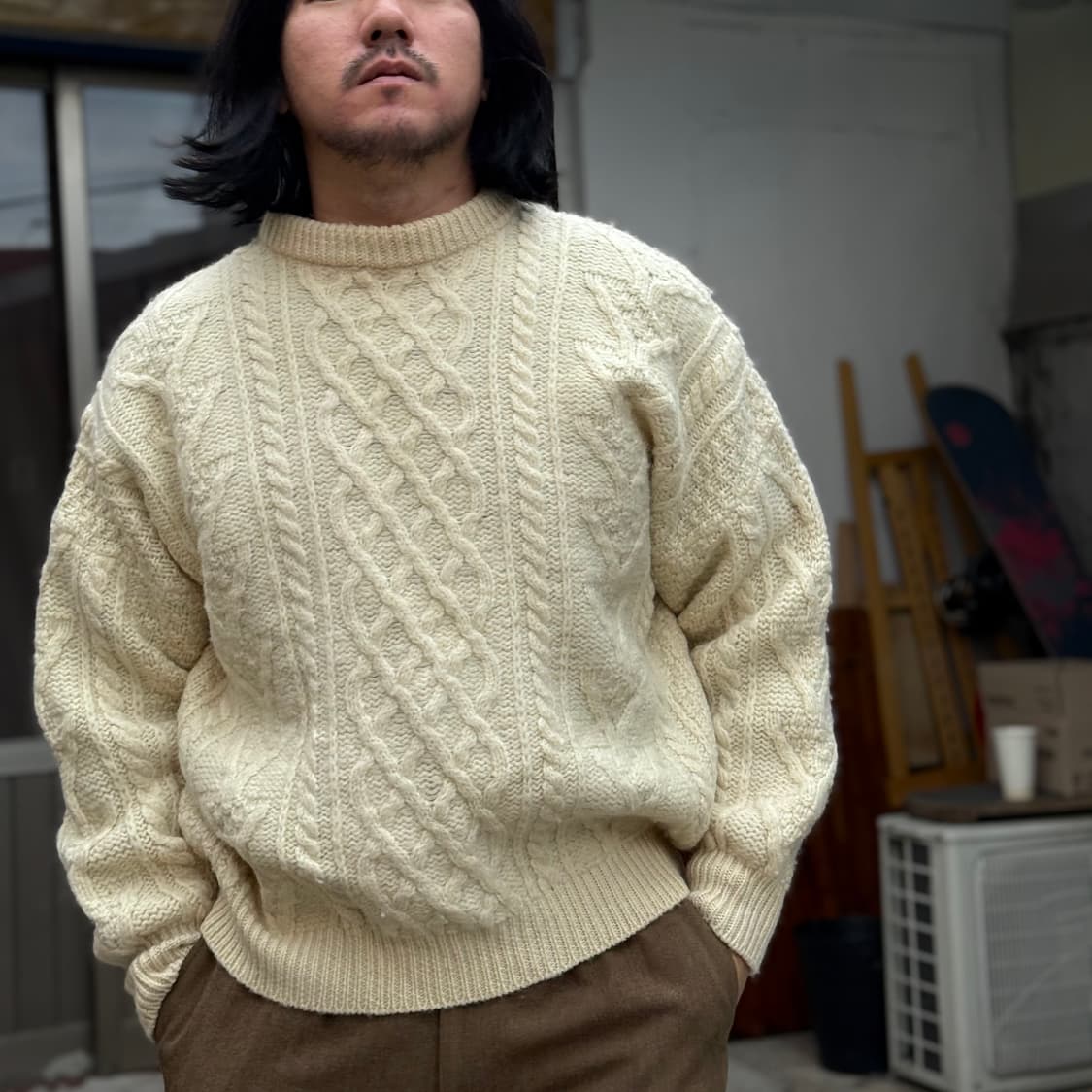 80's Bracket 피셔맨 스웨터 L 상품이미지7