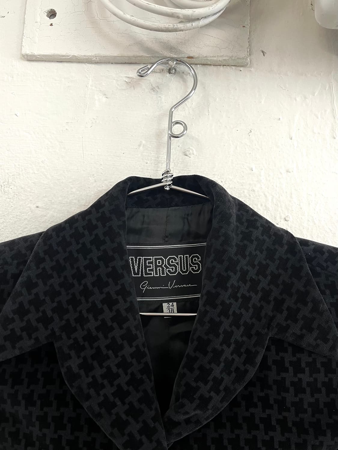 베르수스 베르사체 아카이브 벨루어 하운드 투스 자켓 상품이미지4