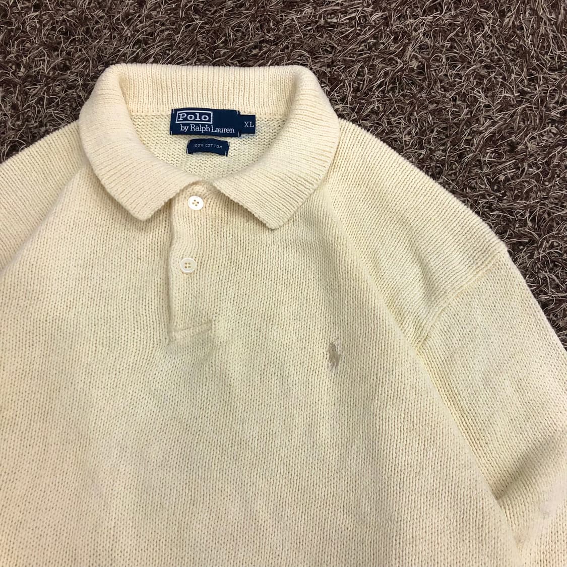  폴로 랄프로렌 아이보리 카라 니트 상품이미지3