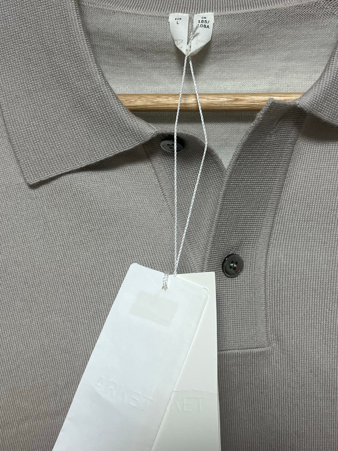 아르켓 메리노 울 폴로 니트 L사이즈 상품이미지2